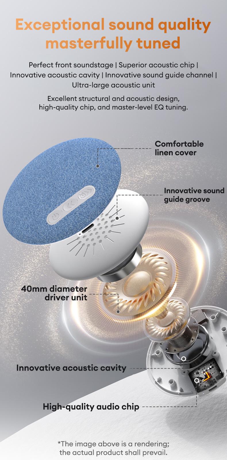 HYUNDAI S1 Ultra-Thin Bluetooth Pillow Speaker with Bluetooth 6.0, 3D White Noise, Soft Immersive Sound Field, Pillow CD Player for Bedtime Music & Audiobooks, Headphone-Free Sleep Speaker, Compatible with Android & iOS HYUNDAI S1 Ultra-Thin Bluetooth Pillow Speaker with Bluetooth 6.0, 3D White Noise, Soft Immersive Sound Field, Pillow CD Player for Bedtime Music & Audiobooks, Headphone-Free Sleep Speaker, Compatible with Android & iOS
