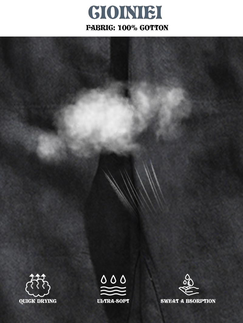 CCCMAI Men's Loose-Fit Denim Jeans, Washed Distressed Casual Long Pants with Vintage Finish, All-Season Straight Leg Jeans for Men, Menswear Trouser Streetwear