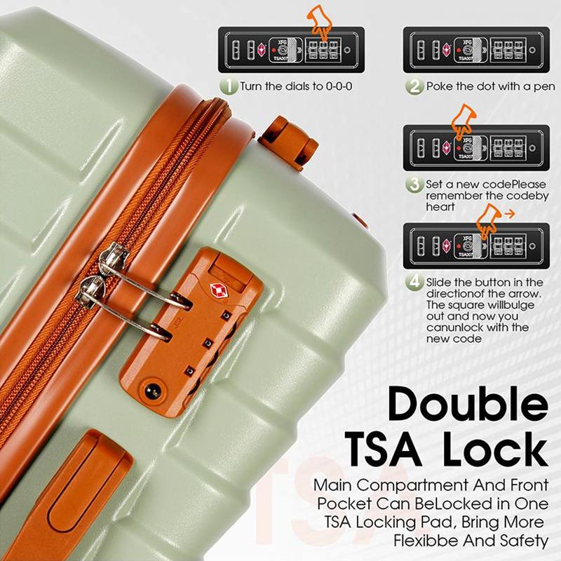 UUH Luggage set - 4pcs/6pcs/7pcs/8pcs/9pcs, Family Set with TSA Locks Durable Travel Free Suitcase UUH Luggage set - 4pcs/6pcs/7pcs/8pcs/9pcs, Family Set with TSA Locks Durable Travel Free Suitcase