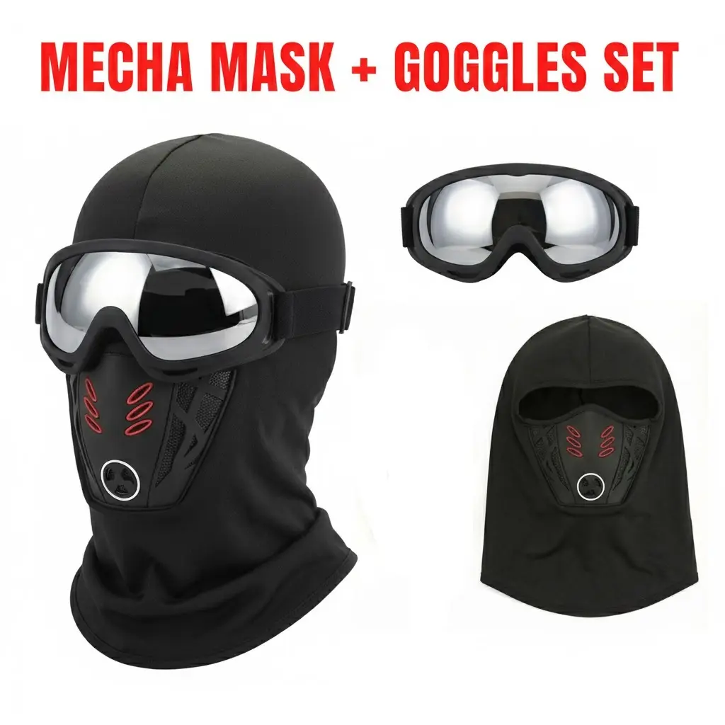 Windproof Dustproof Breathable Winter Warm Balaclava Thermal Face Mask ...