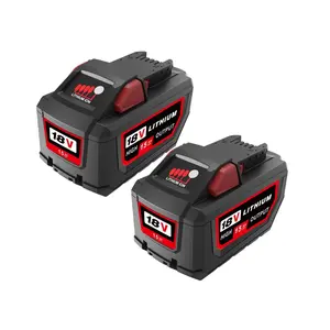 18V 15Ah 2-Pack Replacement for Milwaukee M18 48-11-1865 2-Pack  Power Tool Battery Pack for Power Tools