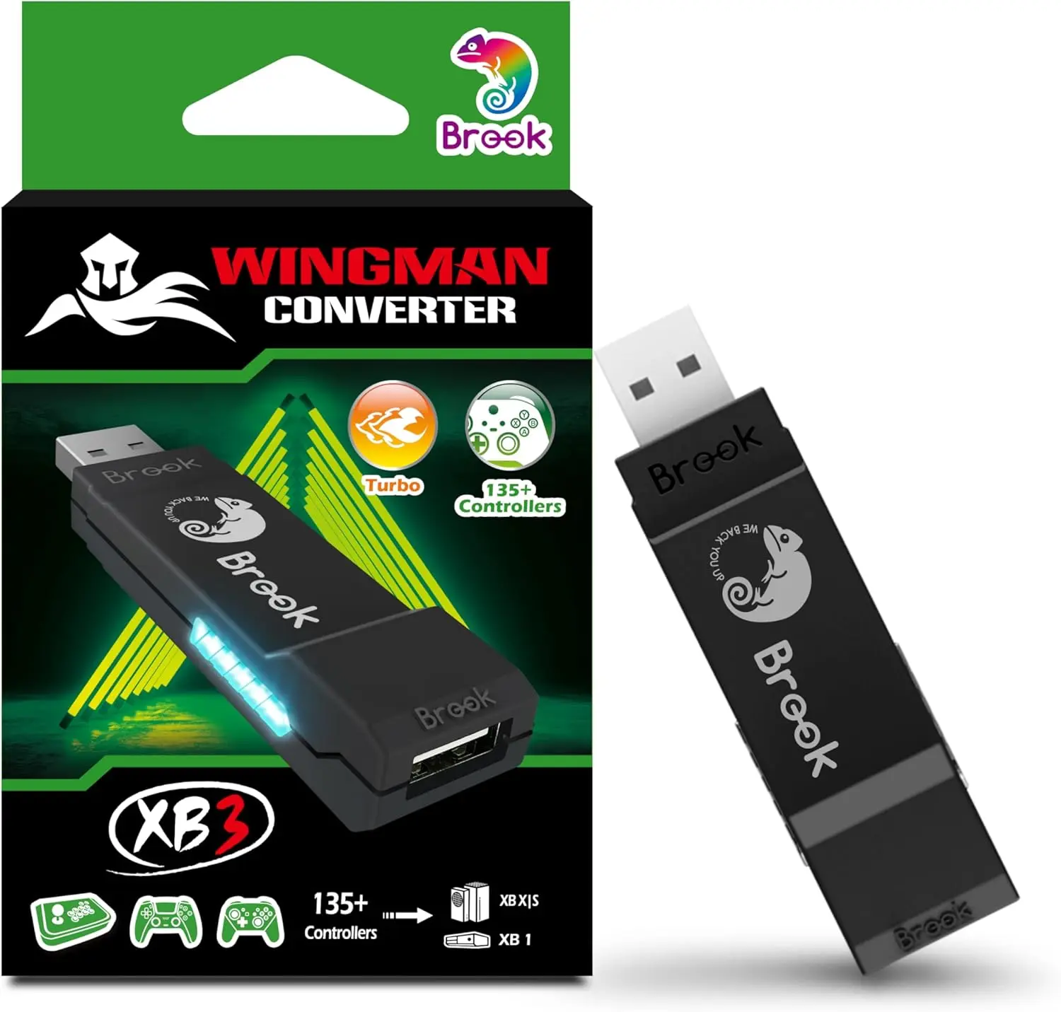 Brook Wingman XB3 Wireless Controller Adapter for Xbox Series X/S, Xbox One and PC