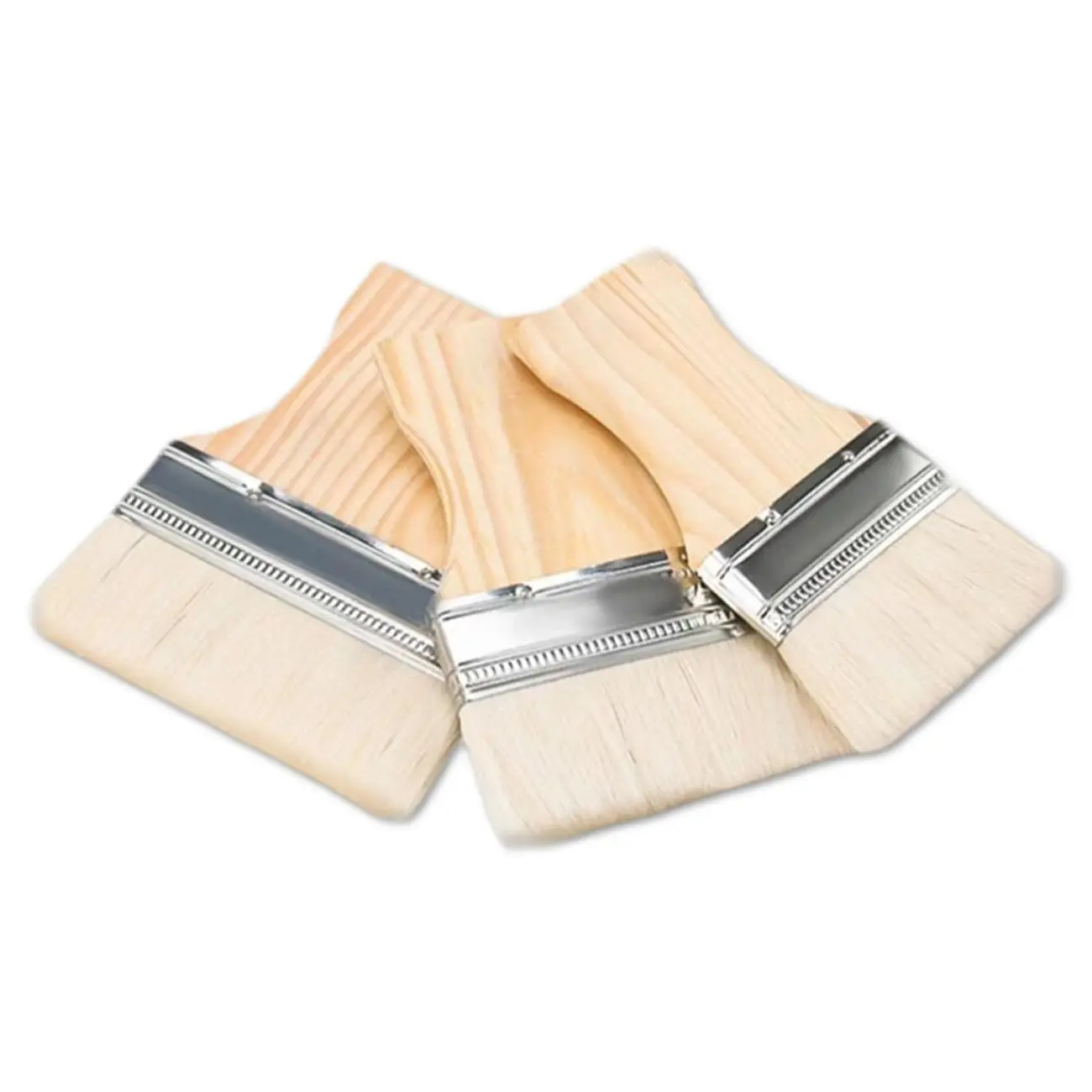 Industrial Paint Brushes with Hard and Soft Bristles, Non-Shedding Bristles for Durability and Performance, Effective Cleaning Tools