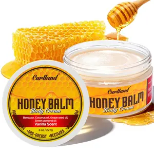 Honey Balm Body Cream - Intense Moisturizing & Nourishing Care - Natural Honey & Vitamin E Enriched - Deep Hydration for Dry & Sensitive Skin