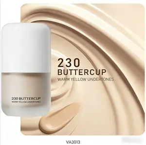 Victoria Anna Liquid Foundation 230 Buttercup - Warm Yellow Undertones - Long-Wearing, Hydrating & Buildable Coverage - Natural Matte Finish for All Skin Types - Cruelty-Free Face Makeup - VA3013 concealer