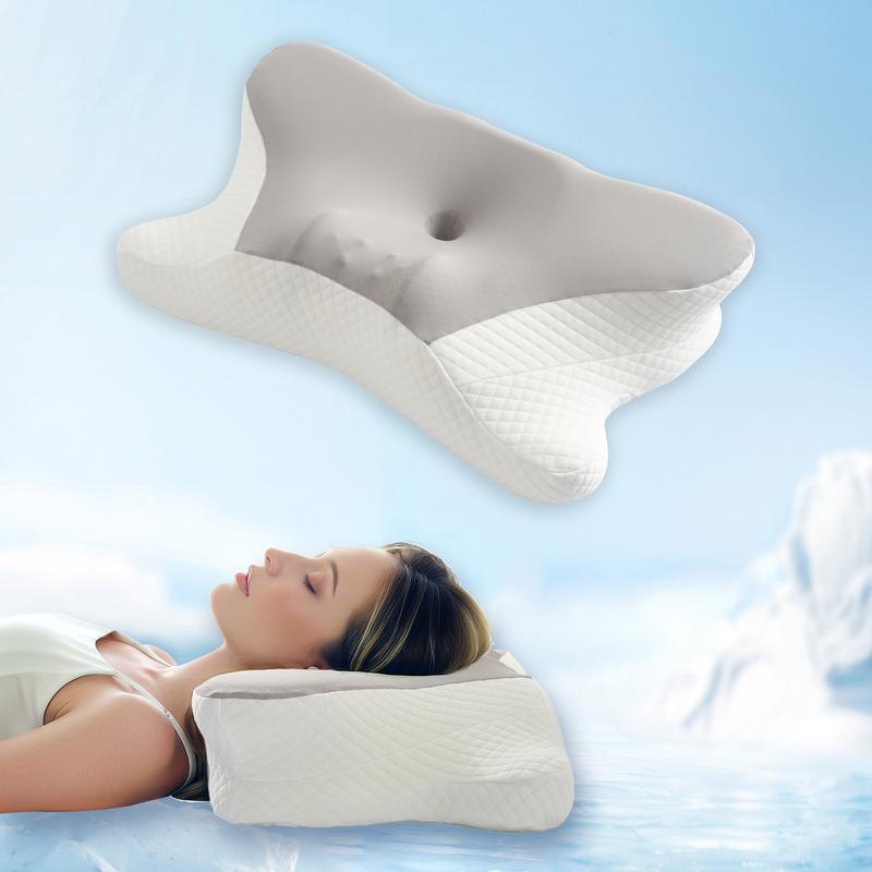 VIZIM Ergonomic Infinity Pillow, Cervical Memory Foam Pillow for Relaxation & Fatigue Relief, High Density Slow Rebound, Breathable Orthopedic Bed Pillow for All Sleepers VIZIM Ergonomic Infinity Pillow, Cervical Memory Foam Pillow for Relaxation & Fatigue Relief, High Density Slow Rebound, Breathable Orthopedic Bed Pillow for All Sleepers