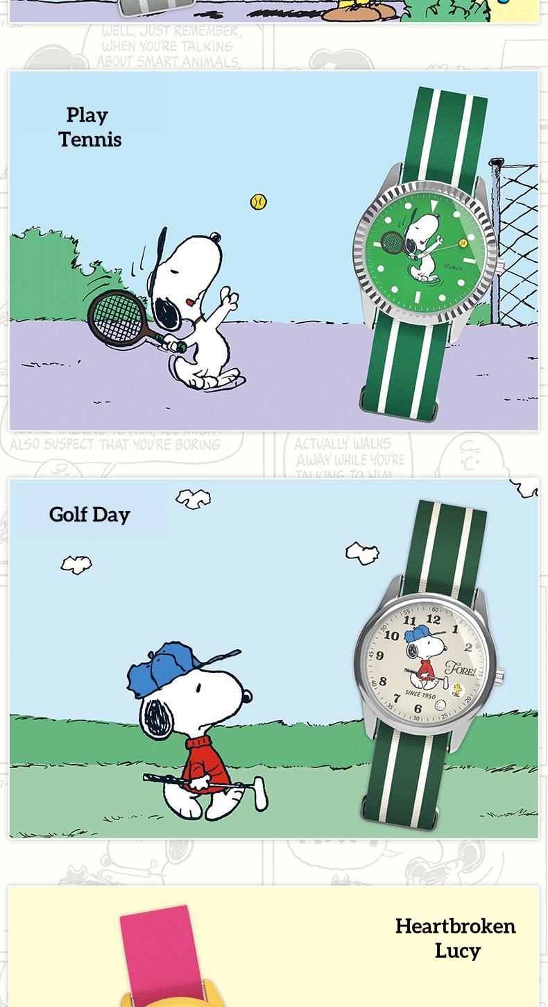 Snoopy Friends Series Trendy Watch Blind Box Retro Stylish Cute Design Spooky Cartoon Holiday Gift for Kids Students Single Box/Whole Set