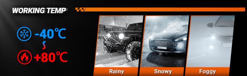 1992 Ford Ranger 9004/HB1 70W 6500K White IP67 LED Headlight Bulbs 2PCS SEALIGHT S6