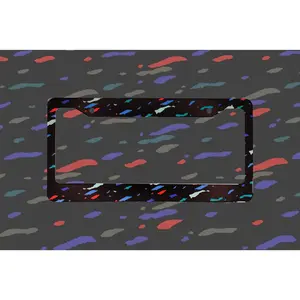 Recaro Confetti License Plate Frame