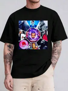 Chris Album Covers Printing T-Shirt Chris CB Brown Concert Must-Have Tee Women's And Men's Round Neck Short Sleeve Tee T-Shirt,Casual Round Neck Short Sleeve T-Shirt,Essential For Casual Attire, Machine Washable, Leisure Style, Conventional Version