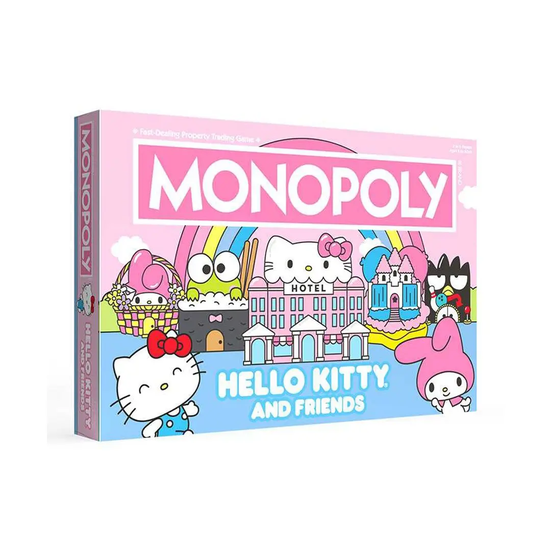 Hasbro Monopoly: Hello Kitty and Friends Board Game, Family-Friendly Toys & Hobbies Game, Board Games