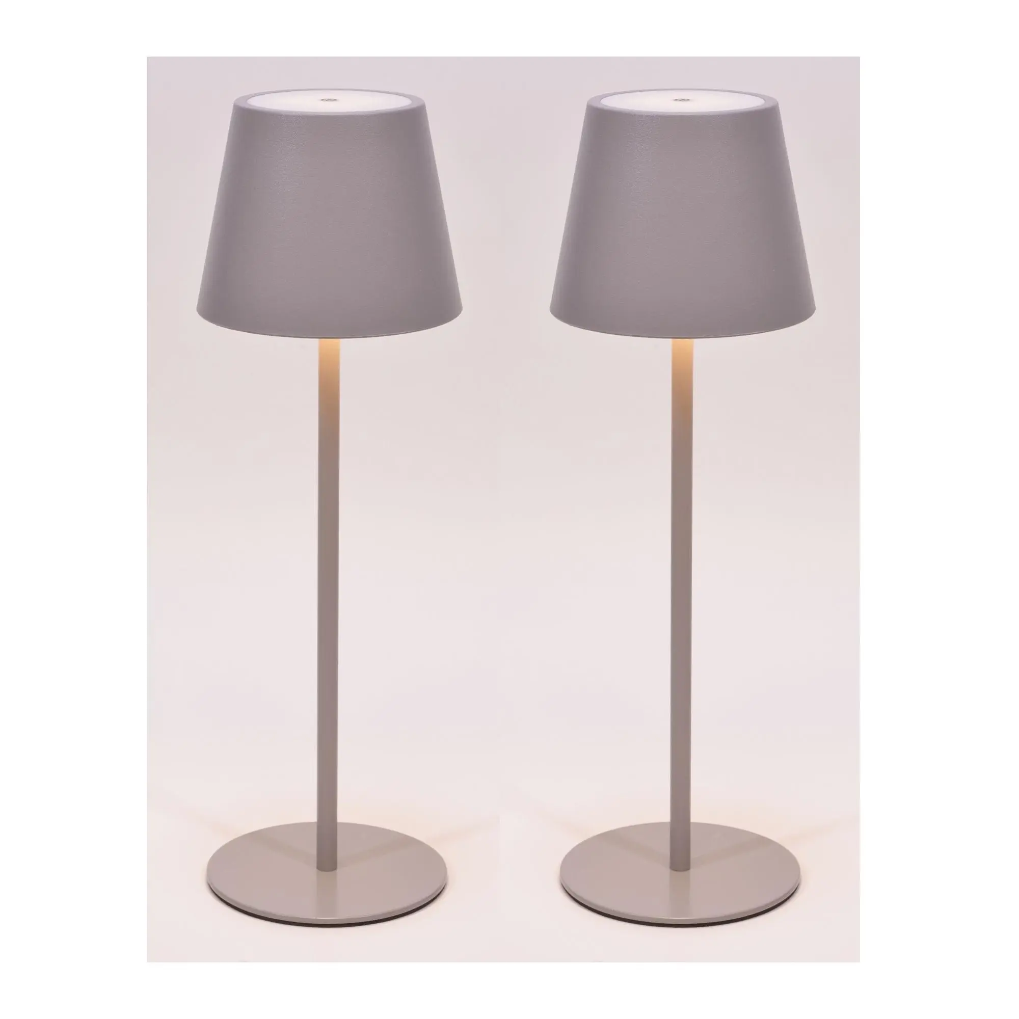 SecureBrite Set of 2 Rechargeable Indoor/Outdoor 14" Touch Lamp