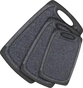 Kitchen Cutting Board (Set of 3),Professional Chopping Boards Sets,Dishwasher Safe Cutting Boards With Juice Grooves & Carrying Handle & No BPA