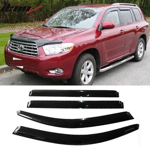 Window Visors Tape On Guard for Toyota Highlander 2008-2013 Acrylic 4PC