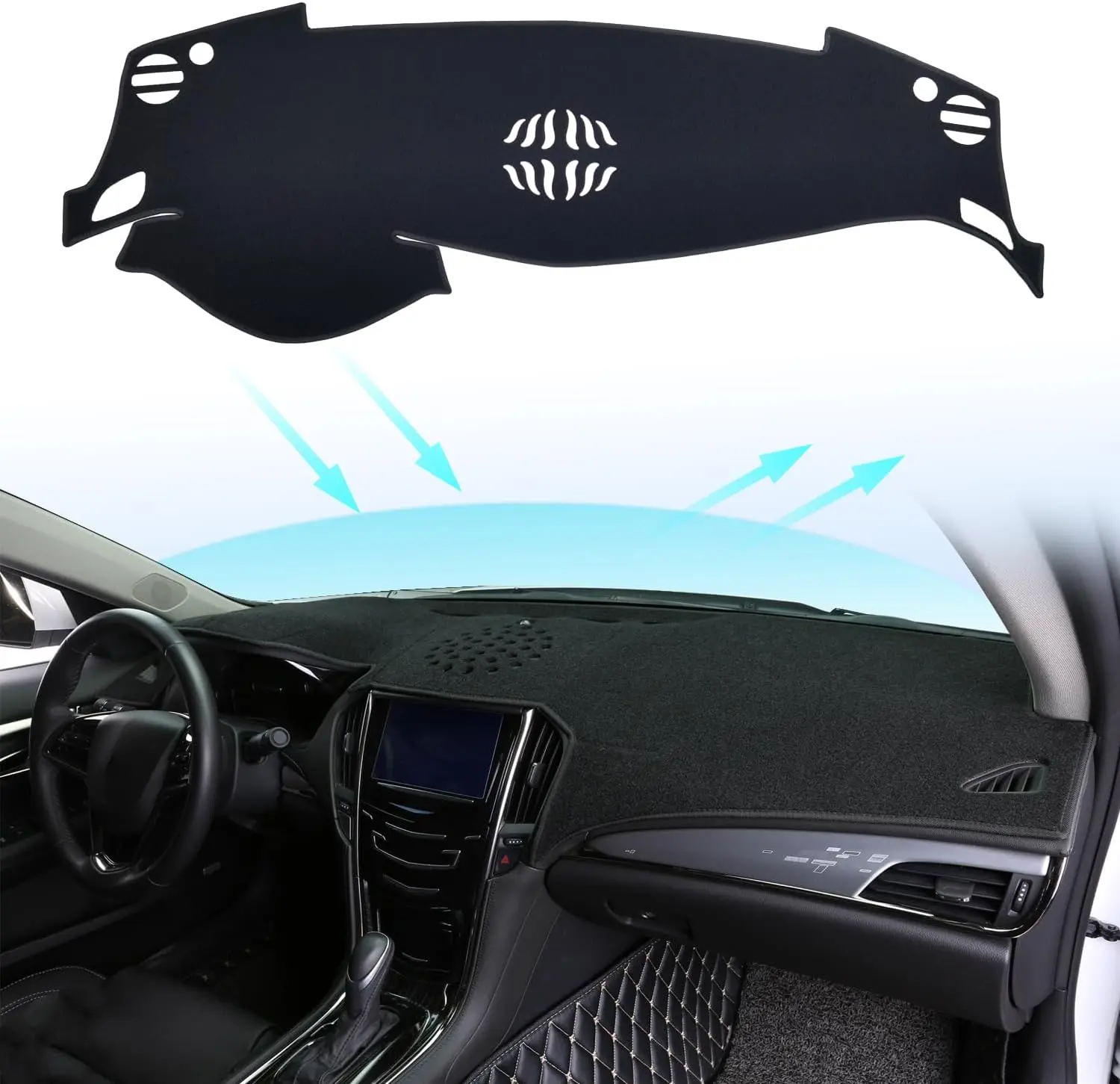 Dash Cover Mat for Nissan Altima 2018 2017 2016 2015 2014 2013 Dashboard Cover Mat Interior Accessories Nonslip Dash Board Protector Mat Sunshade Anti Glare Pad Carpet
