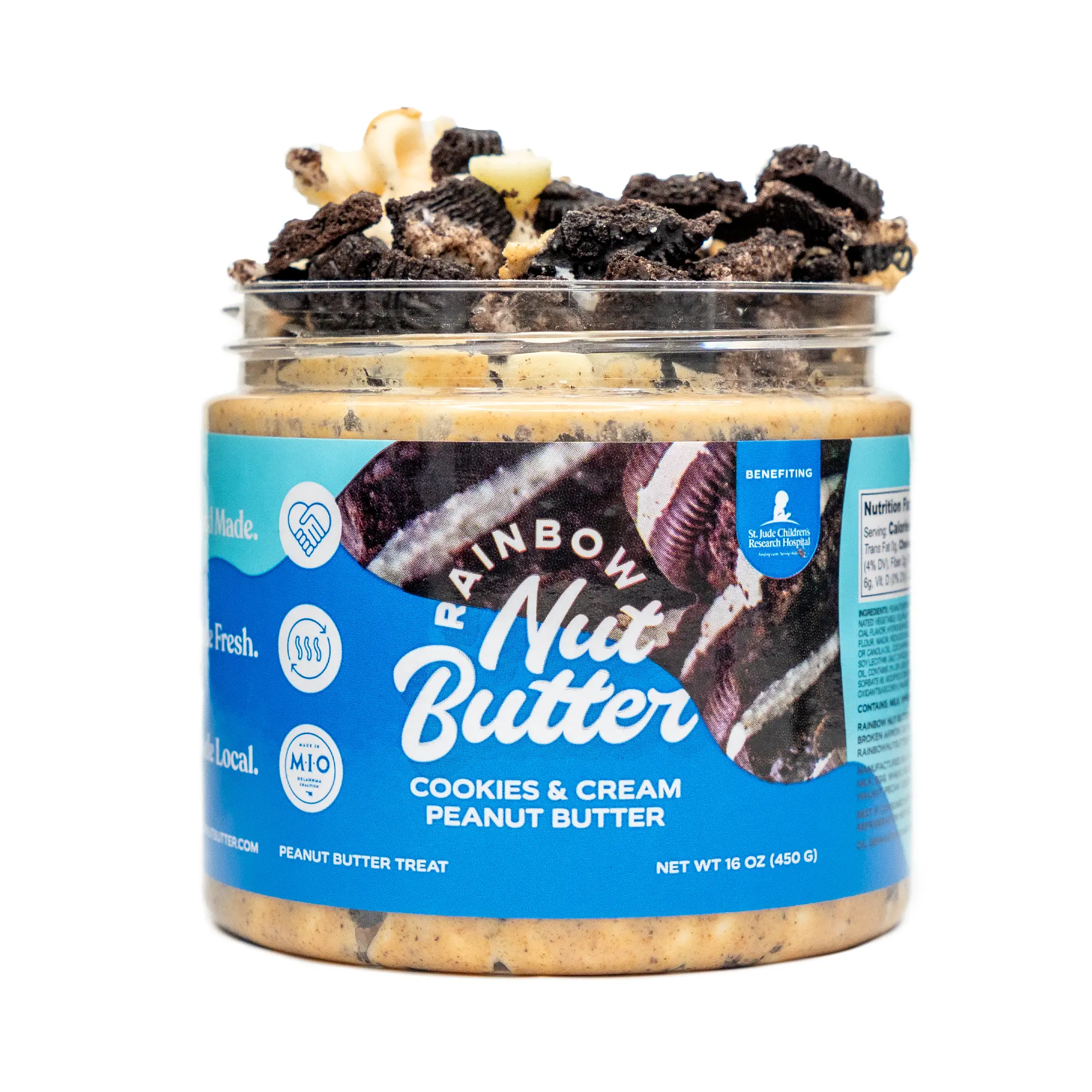 Cookies and Cream Cookie White Chocolate Peanut Butter Treat