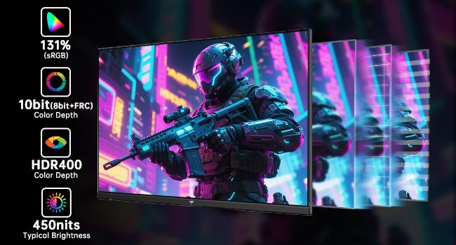 KTC 27" 2K QHD 200Hz Fast IPS Gaming Monitor, 2560*1440 Up to 210Hz Monitor, HDR 400, GTG 1ms, DP@200Hz, HDMI@144Hz,Adaptive Freesync & G-sync, 131% sRGB, Bulit-in Dual 2W Speakers, PC Monitors Gamer with HDMI 2.0 x 2 & DP1.4 x 2, H27T22C-3