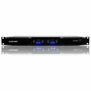 MUSYSIC MU‑D9600 Professional 4‑Channel Power Amplifier – 4×1000W @ 4Ω, LPF, Stereo/Parallel/Bridge Modes, 1U Rackmount