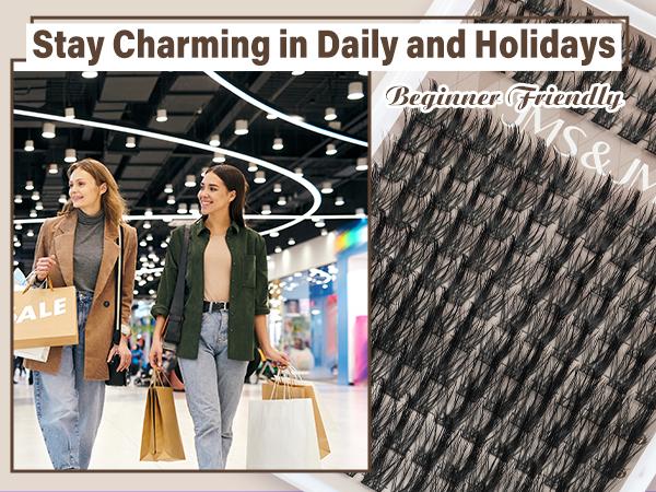 SideSpike Kit l JMS&JMS Manga Spiky Individual Clusters(8-18mix) CC Curl for DIY Eyelashes Extension,Waterproof Sleep Proof,Week Long Lasting Fake Lash Cosmetic Makeup Anime Lash Outdoorfun Vacation Lash #TikTokShopBlackFriday