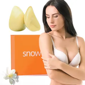 Snowy Sticky Push Up Inserts - Instant Boost Double-Sided Adhesive Bra Cup for Women, Supports Up to 2 Cup Sizes, Reusable, Sweat & Water Resistant