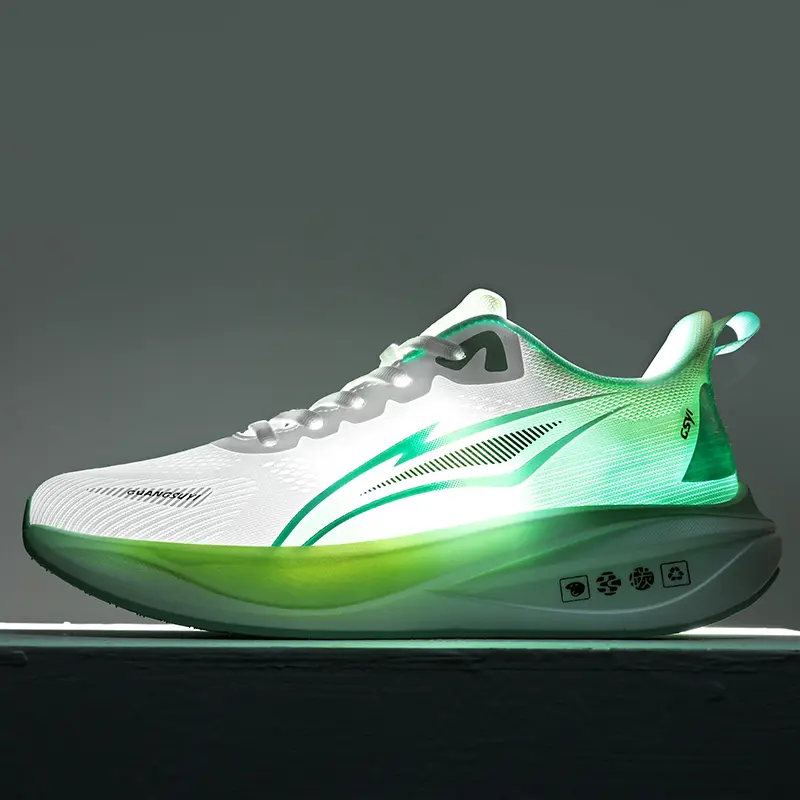Men's Road Running Sports Shoes, Lightweight Casual Trainers with a Breathable Mesh Upper, Cushioned Midsole and Anti-Slip Ergonomic Fit, Road Running Shoes, Anti-Slip Casual Trainers, Men's Fashionable Shoes