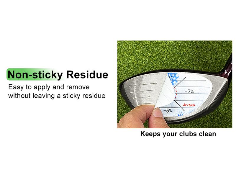 Arttodo Golf Impact Tape, Golf Impact Sticker, Golf Ball Tracker, Self-Teaching Sweet Spot and Consistency Analysis, Golf Gift