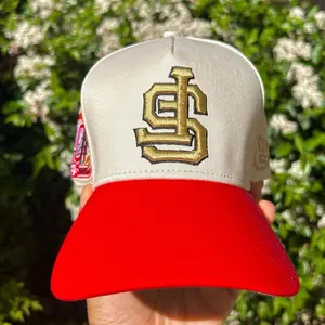 San Francisco Upside Down 40th Anniversary SnapBack Cream Cap