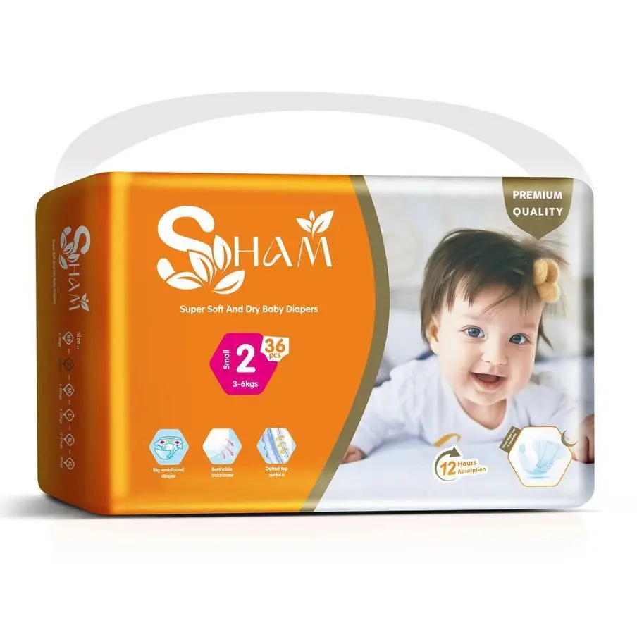 Sham Super Soft Disposable Infant Nappies - All Sizes, Quick-Drying Baby Diapering Solution