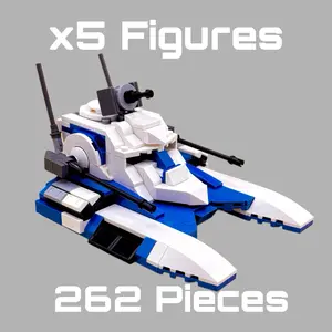 501st Republic Fighter Tank 262pcs Compatible Building Kit SW