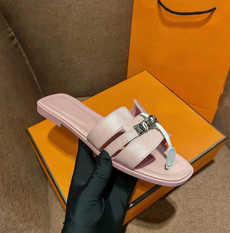 Women's Flat Slippers with Metal Buckle - Stylish & Versatile Spring/Summer New Arrivals SpringStatements