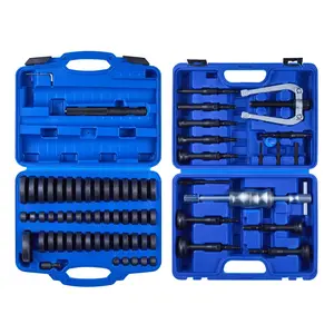 Bearing Press Kit 52+16 Pcs 2-In-1 Bushing Driver Tool And Bearing Press Kit For Race And Seal Drivers Includes 49 Bushings 10 Collets Slide Hammer Heavy-Duty Removal And Installation Set With Durable Case