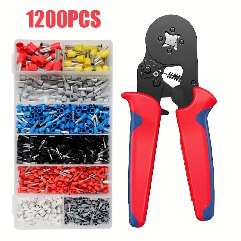 Multifunctional Wire Terminal Crimping Tool Kit with 1200 Pieces, Durable Carry Box, Ergonomic Design for DIY Projects, Heavy-Duty Wire Pliers, Hand Tool for Vlogging Tasks Multifunctional Wire Terminal Crimping Tool Kit with 1200 Pieces, Durable Carry Box, Ergonomic Design for DIY Projects, Heavy-Duty Wire Pliers, Hand Tool for Vlogging Tasks
