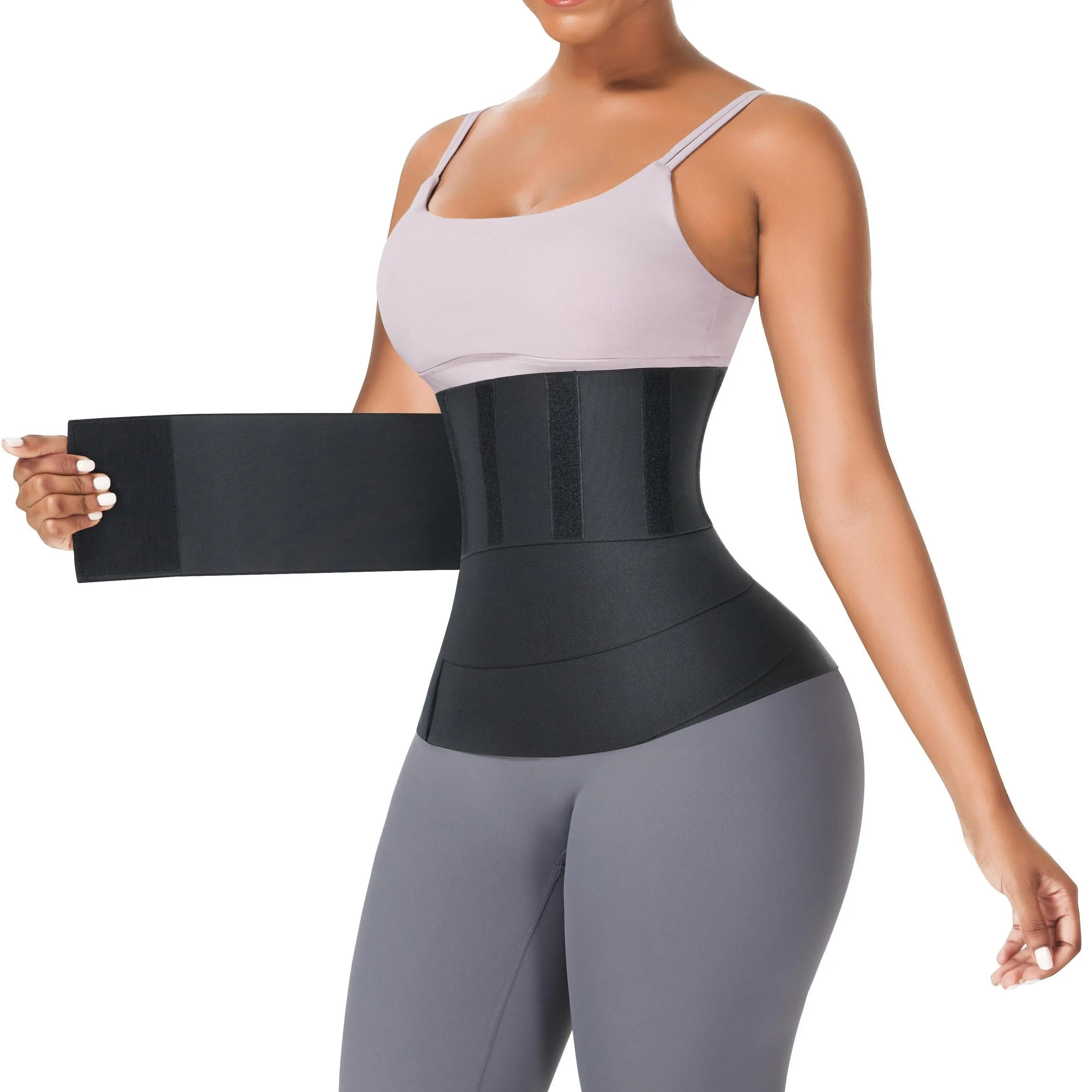 FeelinGirl Snatch Me Up Bandage One Size Fits Up to 5XL for Women Invisible Wrap Belt Gym Shapewear Womenswear Comfortable Lady Waist Trainer