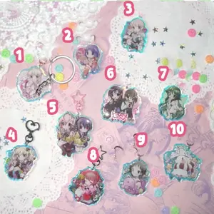 Denpa keychain | School Days Kimi to kanojo to kanojo no koi Danganronpa Yume Nikki Chobits Takopii no genzai Totono Punpun Saya no uta