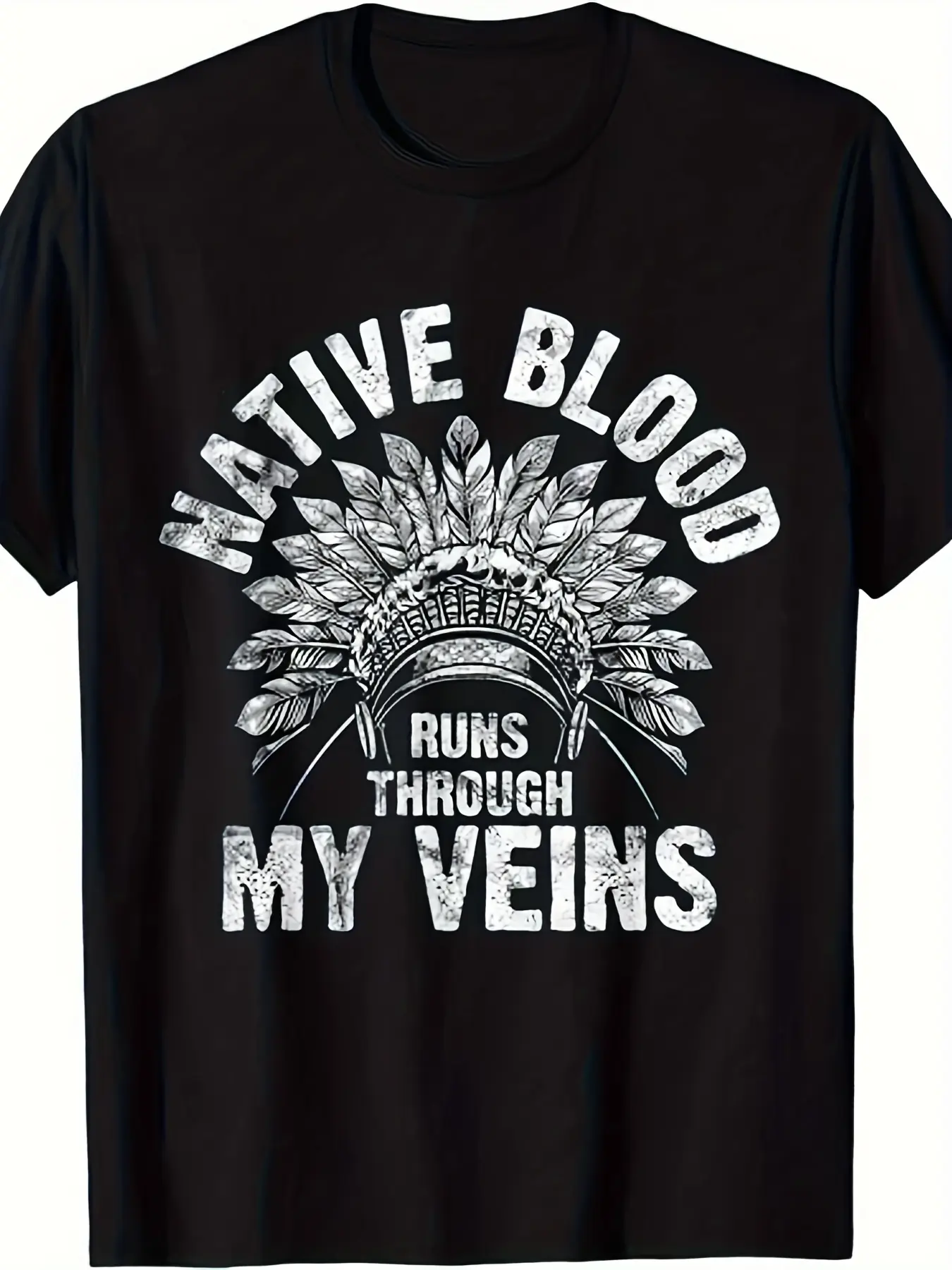 Native American Blood Pride Indigenous Vintage T-S unisex soft cotton short sleeve t shirt, vintage graphic casual tee for men women teens, perfect birthday holiday gift for camping travel gym daily street  wear
