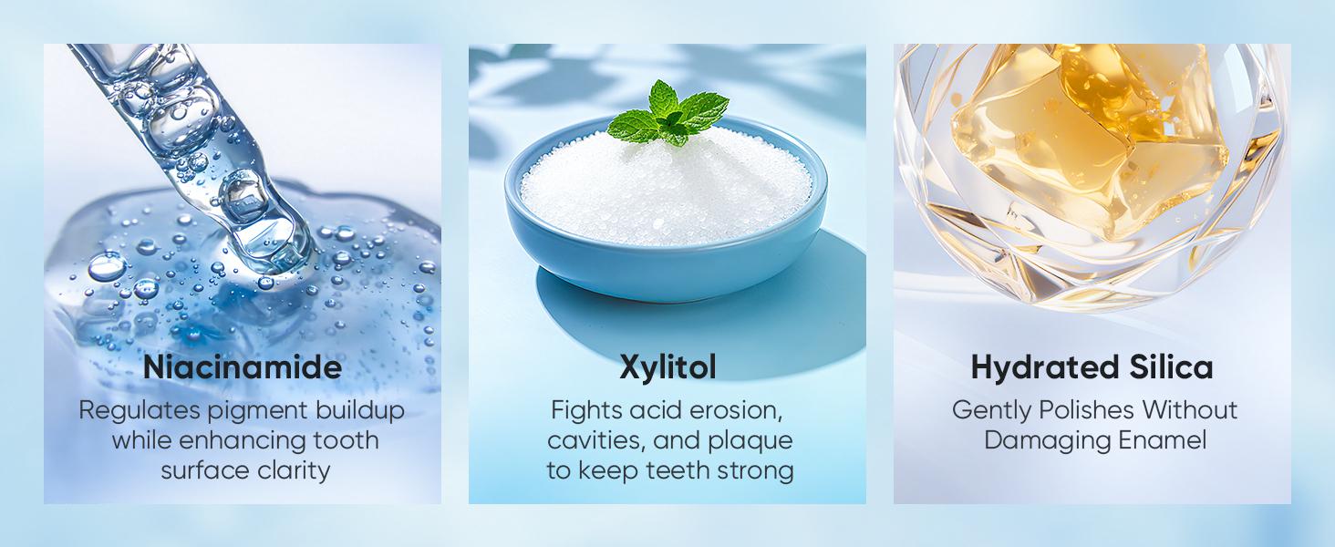 【N】BodyAccel Niacinamide Teeth Whitening Toothpaste for 1 and 3 value pack