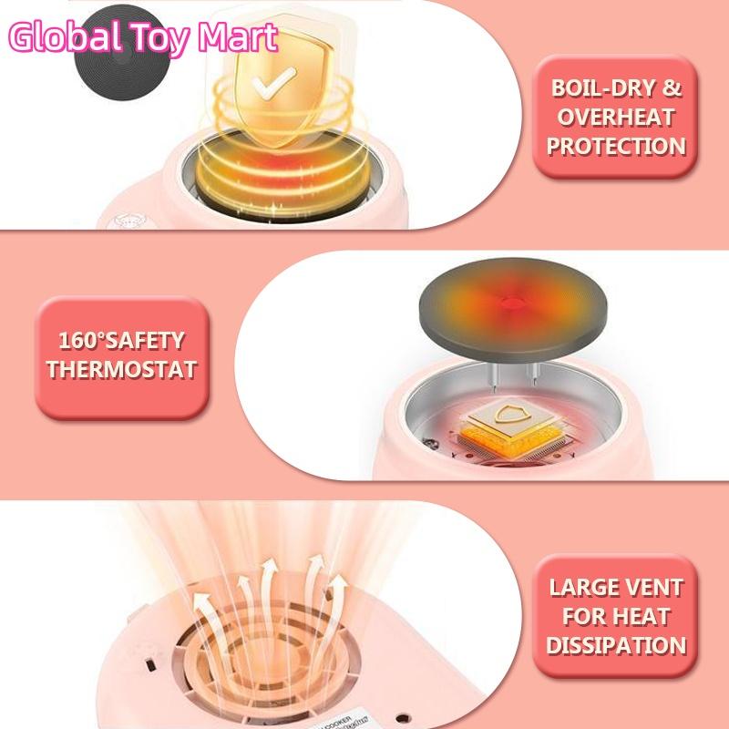 Children's Cooking Set - Safe Mini Kitchen with Induction Cooker, 14-Piece Dishware, Utensils, & Anti-Scald Rack for Toddlers, Montessori-Inspired Toy for Girls & Boys Ages 8-12