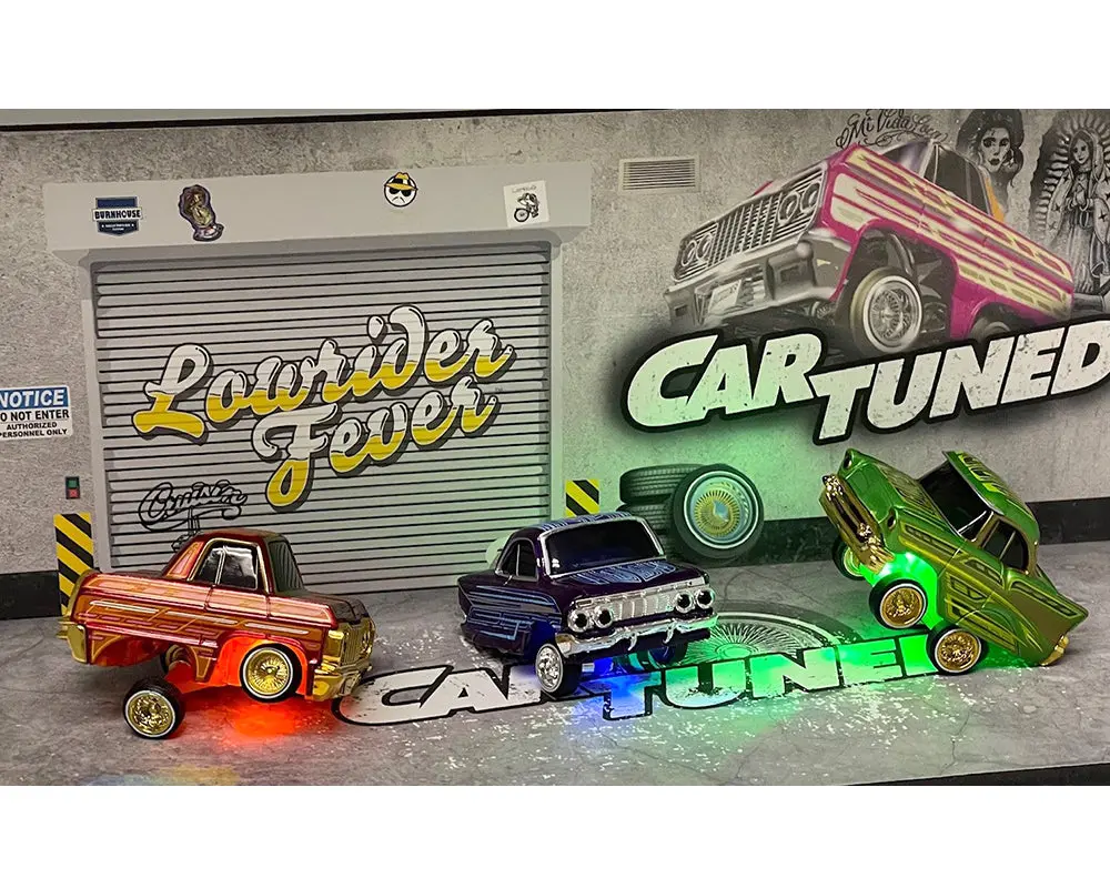 Car Tuned 1:64 Lowriders SHOW GLOW 2026 Series 2 Set Of 8 – L.E.D.