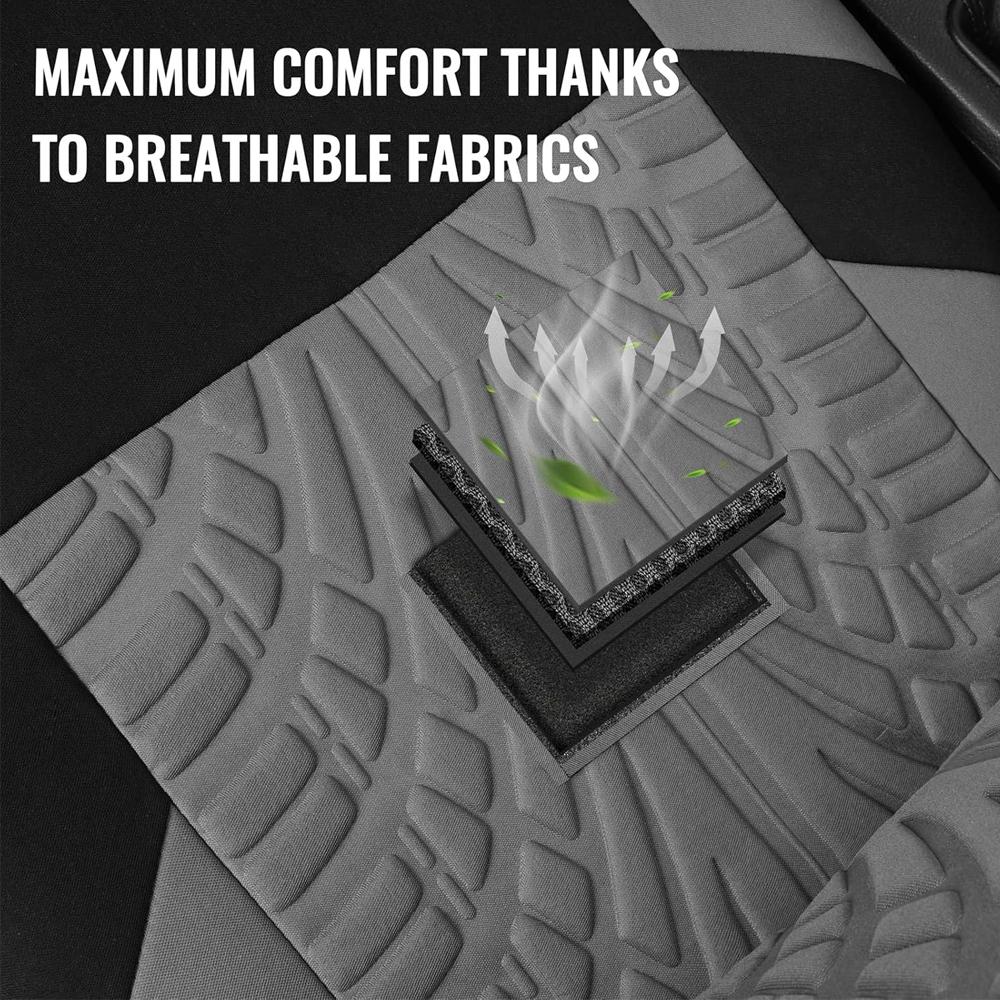 5 Seats Car Seat Covers Universal 1 Set, for Front & Rear Seats, Stylish Polyester Fabric Car Seat Protectors with Embroidered Logo, Airbag Compatible, Fits Most Autos SUVs Vans Trucks, Red Gray Blue Black Car Seat Covers, Car Interior Accessories Outdoor 5 Seats Car Seat Covers Universal 1 Set, for Front & Rear Seats, Stylish Polyester Fabric Car Seat Protectors with Embroidered Logo, Airbag Compatible, Fits Most Autos SUVs Vans Trucks, Red Gray Blue Black Car Seat Covers, Car Interior Accessories Outdoor