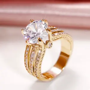 Women’s Square Cubic Zirconia Ring – Elegant Sparkling Fashion Jewelry, Gift for Wedding, Engagement, Valentine’s Day