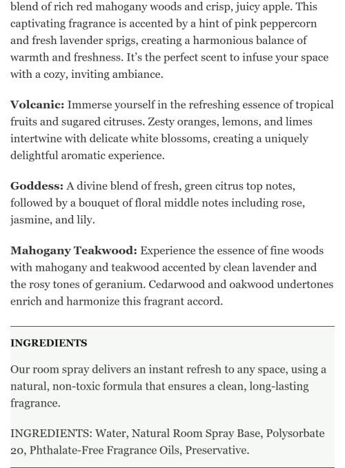 Luxurious Room & Linen Spray