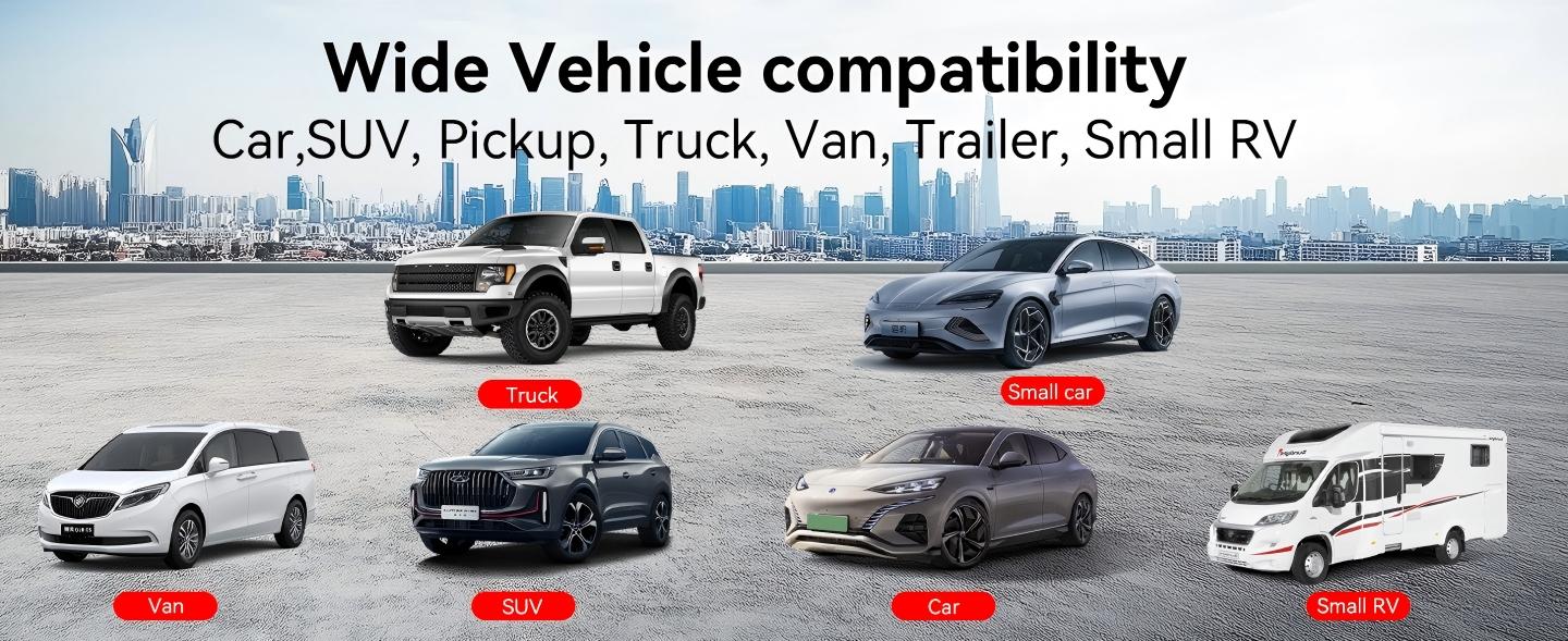 ConewVehicle Magnetic Solar Wireless Backup Camera with 5-inch HD Monitor,1080P Rear View for Car/Truck/RV/Trailer/SUV/Camper,Nightvision,Waterproof,Dash Cam,Parking Assist,Easy Install