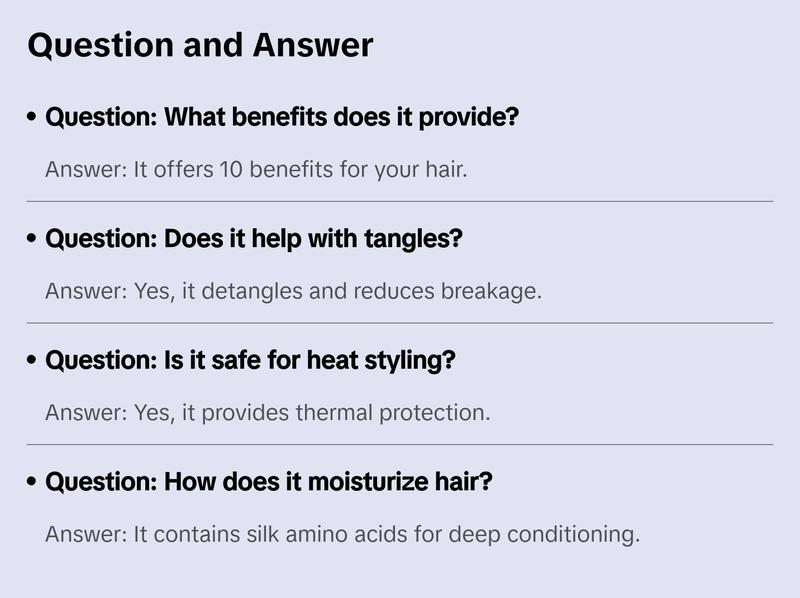 Its A 10! Leave In Conditioner Haircare