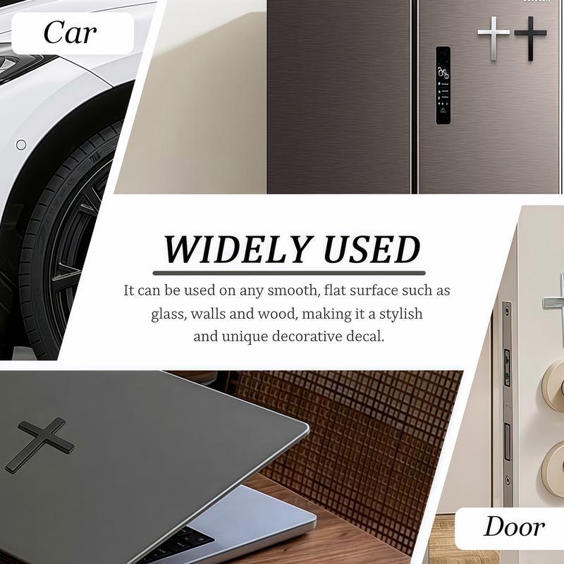 Metal Cross Decals for Cars, 2.5"×1.8" Christian Car Emblem Badge Decals, 3D Self Adhesive Cross Stickers Car Accessories, Jesus Stickers for Cars Body Fender Tail (Silver) Metal Cross Decals for Cars, 2.5"×1.8" Christian Car Emblem Badge Decals, 3D Self Adhesive Cross Stickers Car Accessories, Jesus Stickers for Cars Body Fender Tail (Silver)