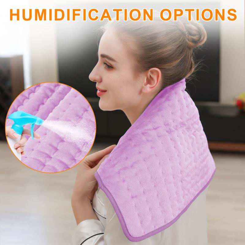 Heating pad for targeted precise application, portable, 6 heating levels, quickly heats up to 140 ° F, automatically shuts off in 2 hours, leg, shoulder, knee, neck heating - machine washable, ideal gift for parents' holidays, ideal gift