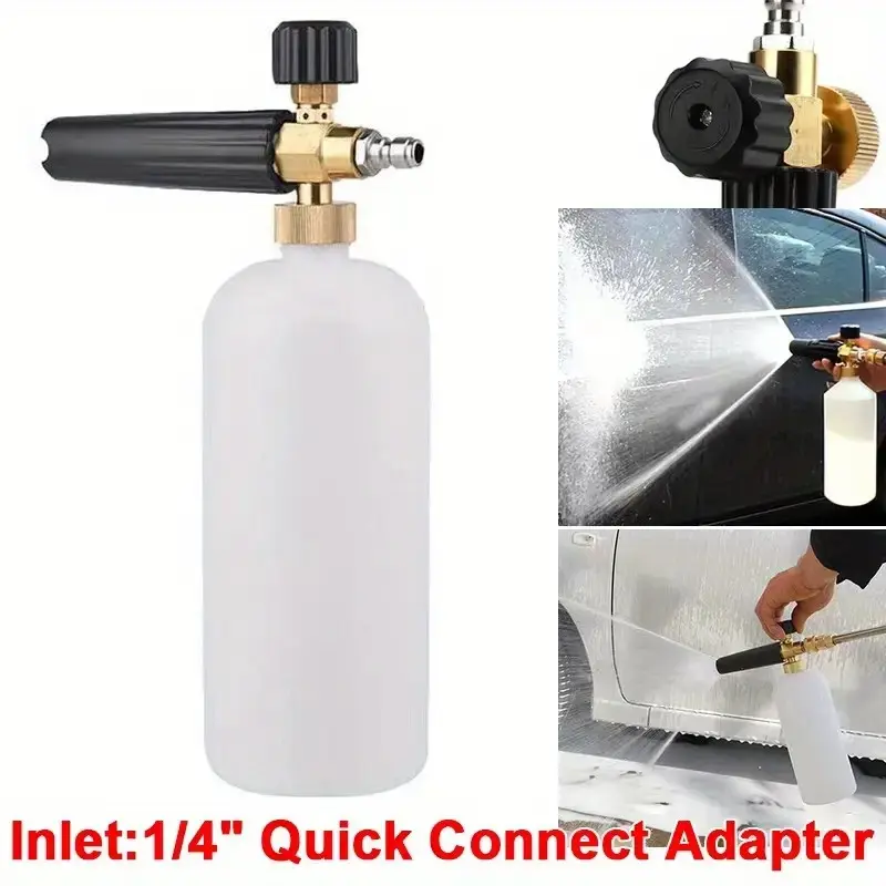 1/4" High-Pressure Quick Connect Car Wash Foam Sprayer, Easy-to-Use Snow Foam Jet Bottle, Essential Household Specialty Hand Tool Car Wash Equipment Car Detailing Tool