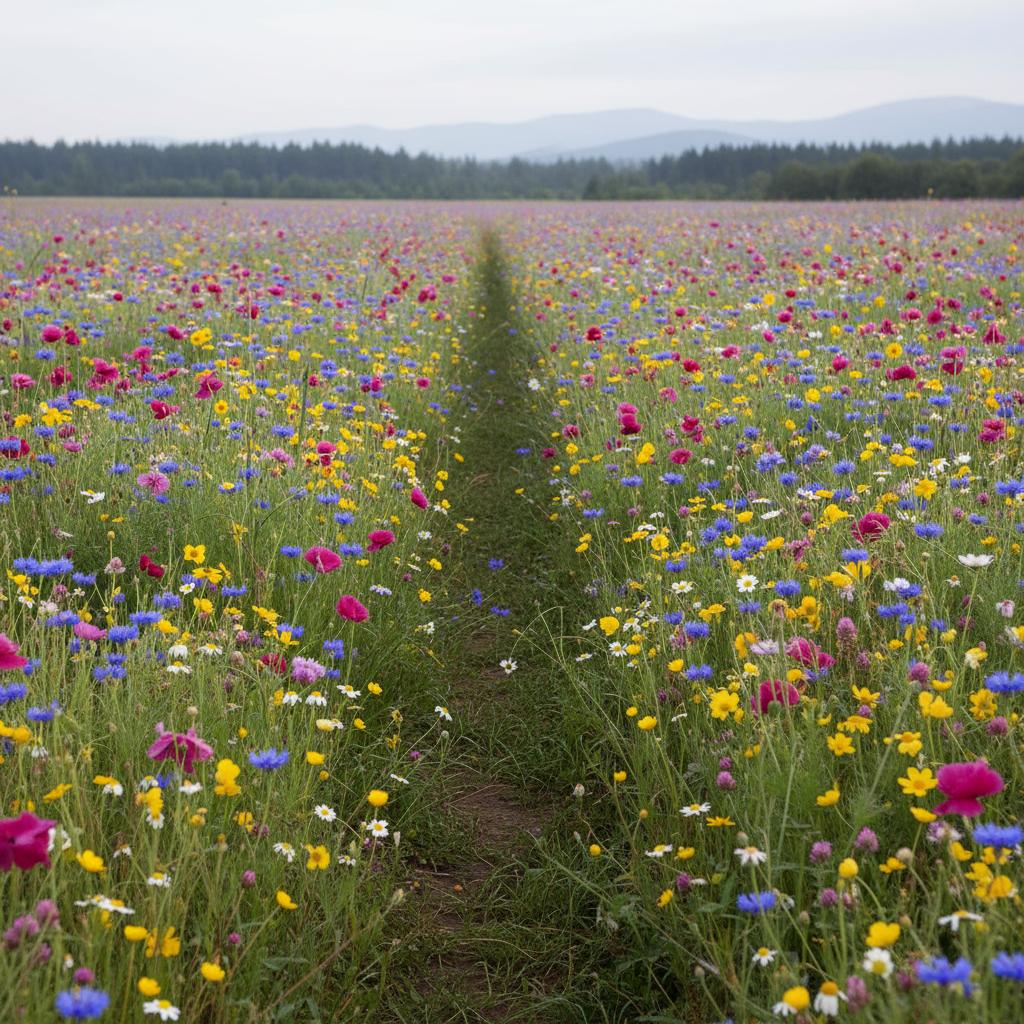 Wildflower Mix – 5000 Seeds Garden Seeds, Colorful Variety of Pollinator-Friendly Blooms, Supports Local Wildlife, Perfect for Garden Beds, Borders & Meadows