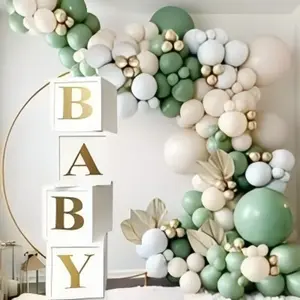 kid birthday party Gold Round Balloon Arch Frame Kit | 1.5m/1.8m Wedding Baby Shower Backdrop | Easy Assembly Heavy Duty Metal Stand Decoration  banners round backdrop stand holiday decor deals scene arrangement