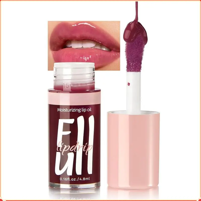 Moisturizing & Nourishing Plumping Tinted for Dry Lips, Vegan, Lip Plumper Gloss Make Lips Fuller Glossy Lipgloss lip stain candy lip gloss girl Lipstick Makeup Moisture Moisturize Balm Contour Gentle Gift Shiny Vitamins Moisturizer Cosmetic #13