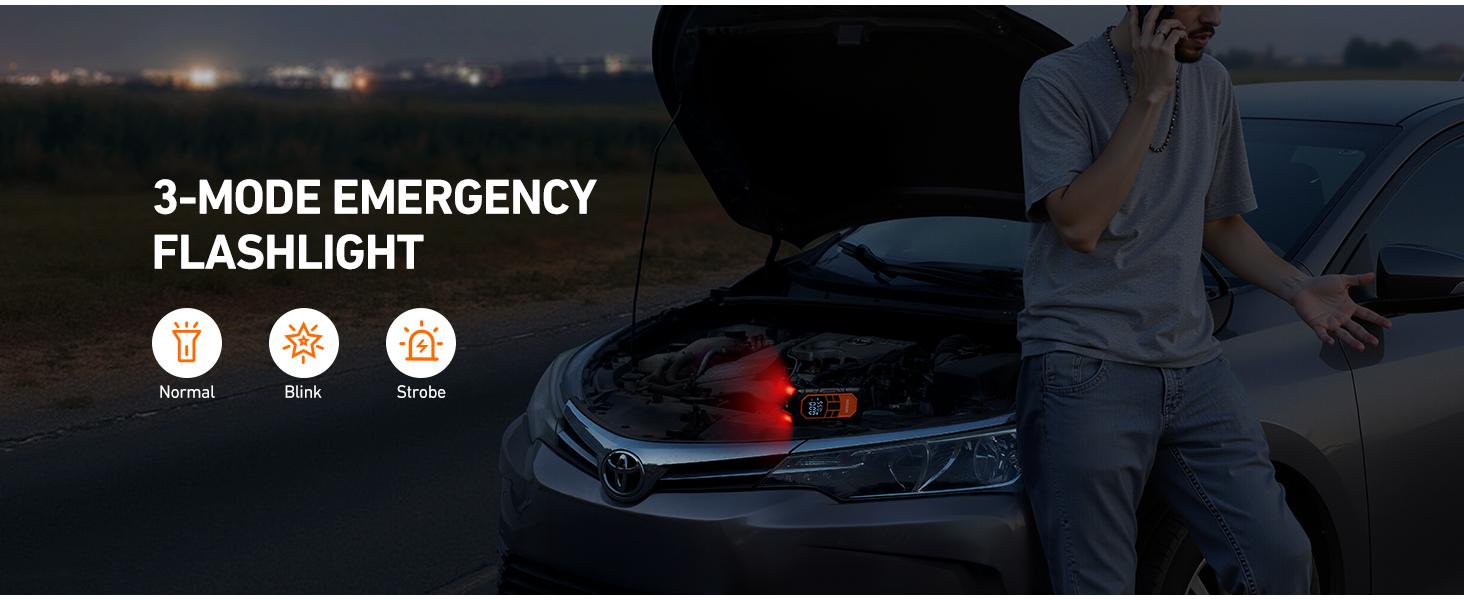 AstroAI S8 Air Nano Jump Starter with Air Compressor, 1500A Peak Car Battery Jump Starter Portable (6.0 Gas/3.0L Diesel) with 150PSI Auto-Shutoff Tire Inflator, 12V Battery Charger Booster(Orange)